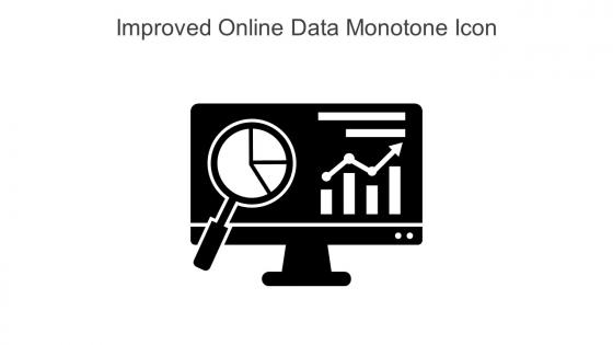 Improved Online Data Monotone Icon In Powerpoint Pptx Png And Editable Eps Format