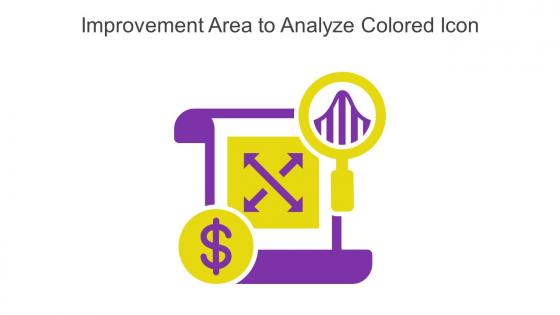 Improvement Area To Analyze Colored Icon In Powerpoint Pptx Png And Editable Eps Format