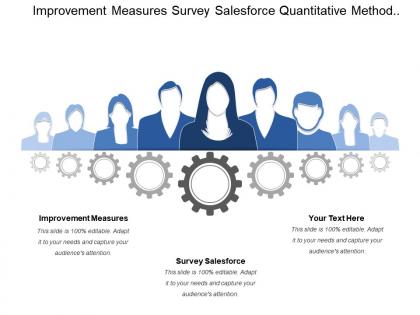 Improvement measures survey salesforce quantitative method review major sales
