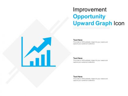 Improvement opportunity upward graph icon