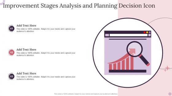 Improvement Stages Analysis And Planning Decision Icon