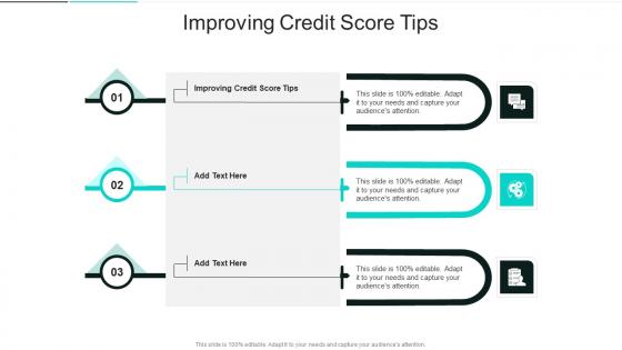 Improving Credit Score Tips In Powerpoint And Google Slides Cpb