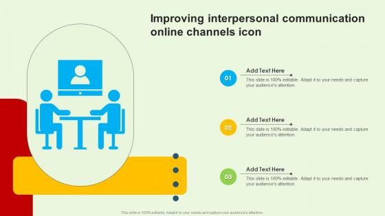 Improving Interpersonal Communication Online Channels Icon
