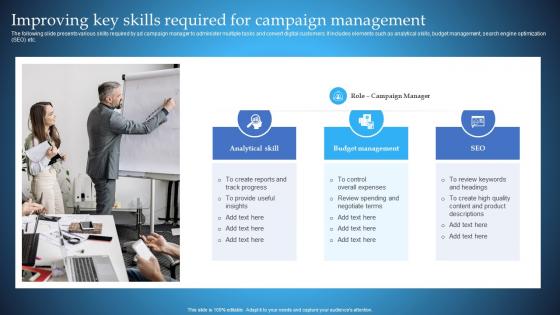 Improving Key Skills Required For Campaign Management Mobile Marketing Guide For Small Businesses