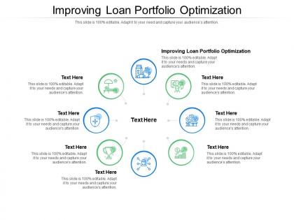 Improving loan portfolio optimization ppt powerpoint presentation inspiration background images cpb