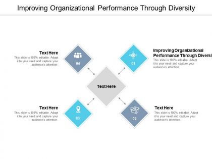 Improving organizational performance through diversity ppt powerpoint presentation infographic cpb
