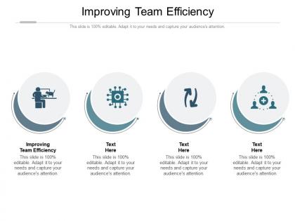Improving team efficiency ppt powerpoint presentation infographic template sample cpb