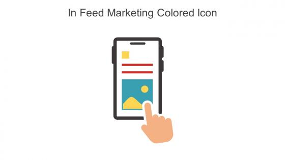 In Feed Marketing Colored Icon In Powerpoint Pptx Png And Editable Eps Format