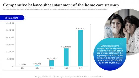 In Home Care Business Plan Comparative Balance Sheet Statement Of The Home Care Start Up BP SS