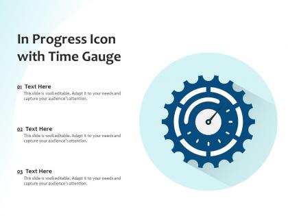 In progress icon with time gauge