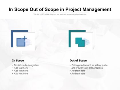 In scope out of scope in project management