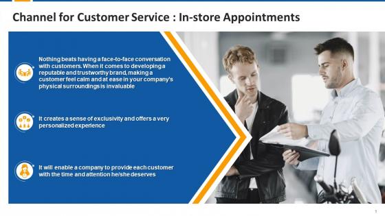 In Store Appointments Channel For Customer Service Edu Ppt