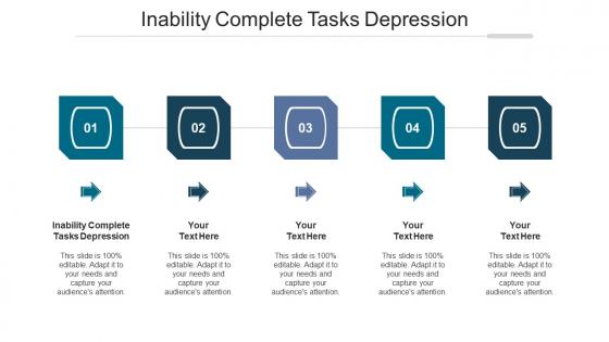 Inability complete tasks depression ppt powerpoint presentation outline tips cpb