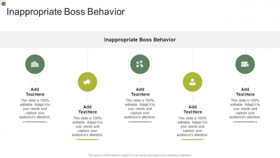 Inappropriate Boss Behavior In Powerpoint And Google Slides Cpb