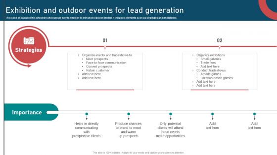Inbound And Outbound Marketing Strategies Exhibition And Outdoor Events For Lead Generation