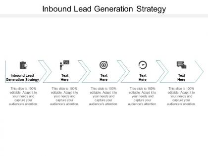 Inbound lead generation strategy ppt powerpoint presentation infographics influencers cpb