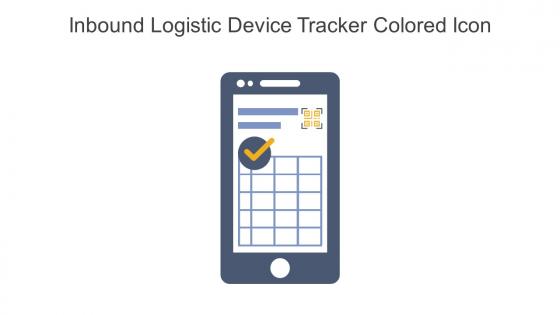 Inbound Logistic Device Tracker Colored Icon In Powerpoint Pptx Png And Editable Eps Format