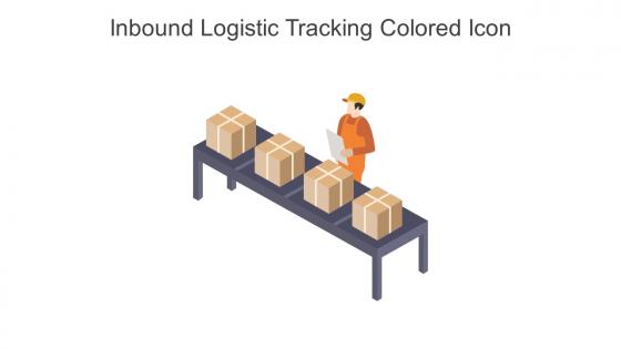 Inbound Logistic Tracking Colored Icon In Powerpoint Pptx Png And Editable Eps Format