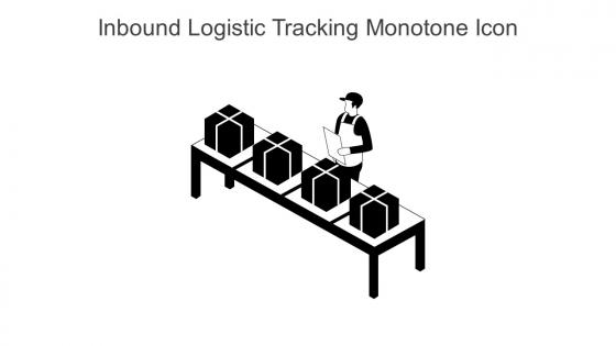 Inbound Logistic Tracking Monotone Icon In Powerpoint Pptx Png And Editable Eps Format