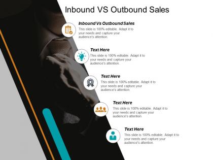 Inbound vs outbound sales ppt powerpoint presentation pictures display cpb