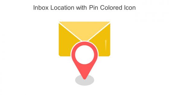 Inbox Location With Pin Colored Icon In Powerpoint Pptx Png And Editable Eps Format