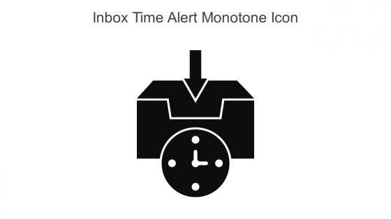 Inbox Time Alert Monotone Icon In Powerpoint Pptx Png And Editable Eps Format