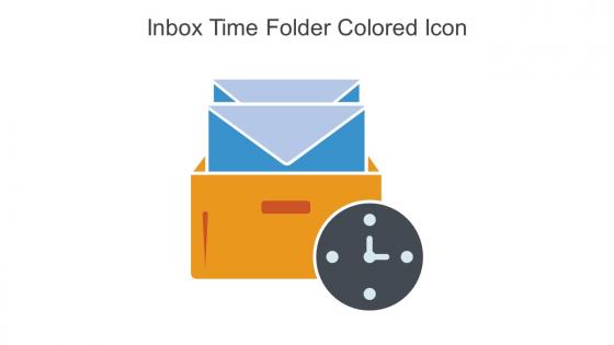 Inbox Time Folder Colored Icon In Powerpoint Pptx Png And Editable Eps Format