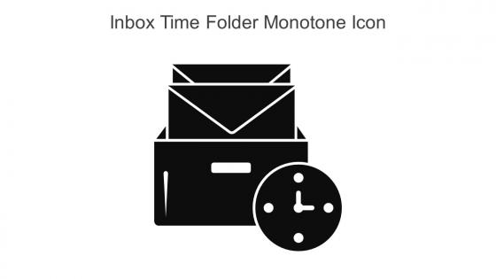 Inbox Time Folder Monotone Icon In Powerpoint Pptx Png And Editable Eps Format
