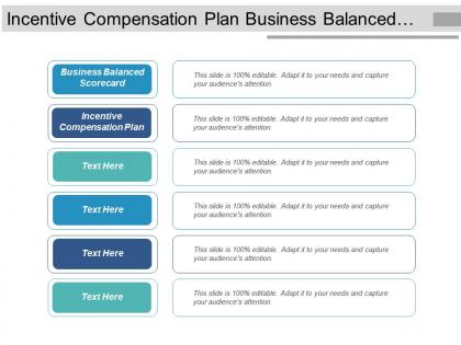 Incentive compensation plan business balanced scorecard capital flows cpb
