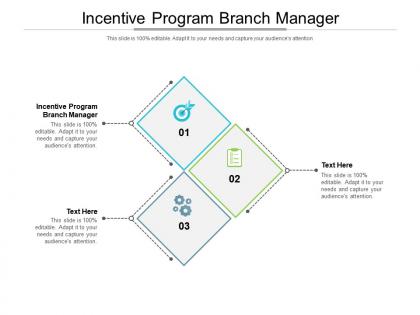 Incentive program branch manager ppt powerpoint presentation ideas example introduction cpb