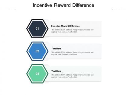 Incentive reward difference ppt powerpoint presentation pictures clipart images cpb