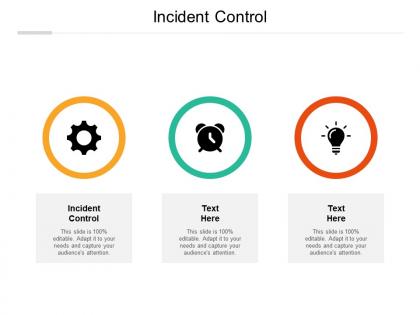 Incident control ppt powerpoint presentation professional design ideas cpb