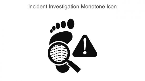 Incident Investigation Monotone Icon In Powerpoint Pptx Png And Editable Eps Format