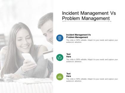 Incident management vs problem management ppt powerpoint ideas cpb