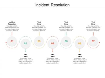 Incident resolution ppt powerpoint presentation pictures graphics example cpb