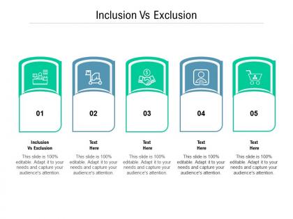 Inclusion vs exclusion ppt powerpoint presentation inspiration demonstration cpb