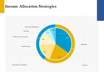 Income allocation strategies retirement analysis ppt infographics design inspiration