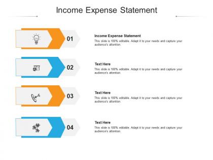 Income expense statement ppt powerpoint presentation gallery professional cpb