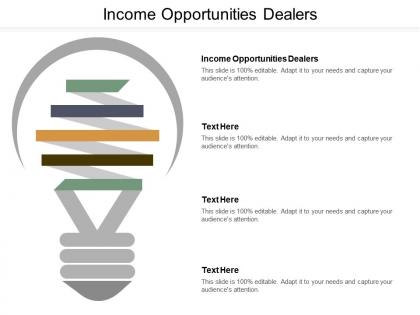 Income opportunities dealers ppt powerpoint presentation infographic template template cpb