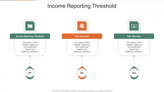 Income Reporting Threshold In Powerpoint And Google Slides Cpb