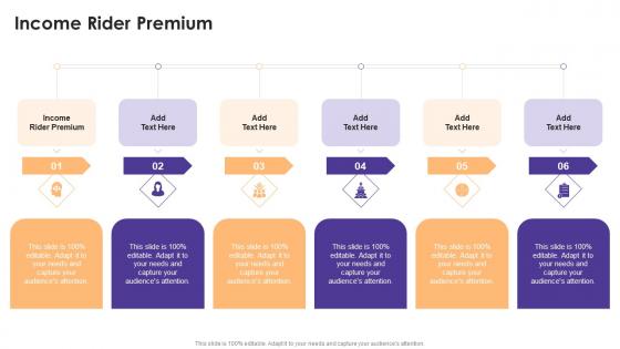 Income Rider Premium In Powerpoint And Google Slides Cpb