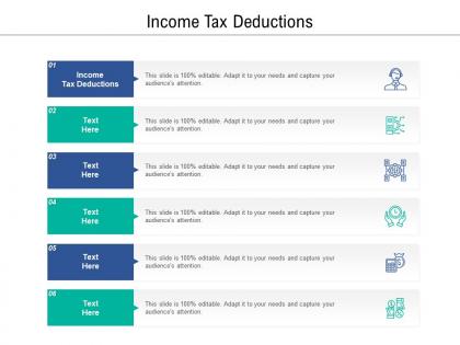 Income tax deductions ppt powerpoint presentation layouts elements cpb