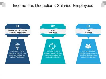 Income tax deductions salaried employees ppt powerpoint presentation styles maker cpb