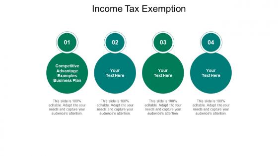 Income tax exemption ppt powerpoint presentation infographic template design cpb