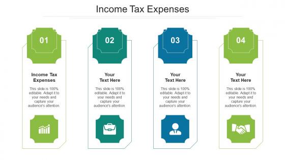 Income Tax Expenses Ppt Powerpoint Presentation Model Smartart Cpb