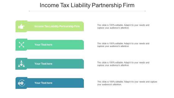 Income tax liability partnership firm ppt powerpoint presentation styles graphic images cpb