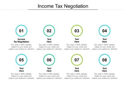 Income tax negotiation ppt powerpoint presentation infographic cpb