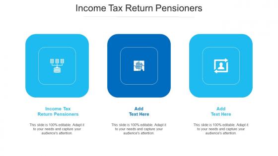 Income Tax Return Pensioners Ppt Powerpoint Presentation Model Diagrams Cpb
