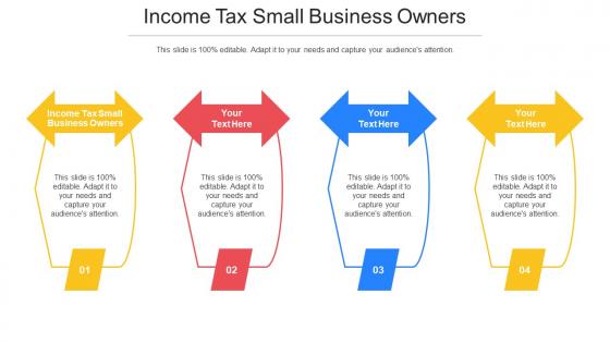 Income Tax Small Business Owners Ppt Powerpoint Presentation Ideas Picture Cpb