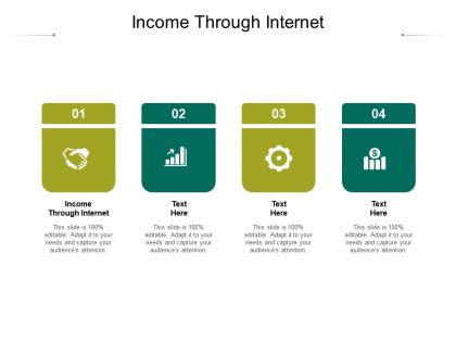 Income through internet ppt powerpoint presentation styles microsoft cpb
